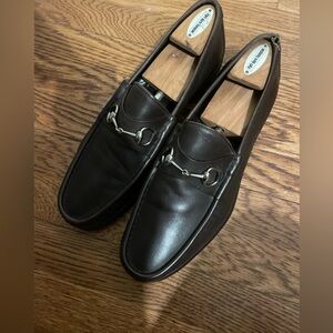 GUCCI Iconic Dark Brown Leather Horsebit Loafer 12D Made In Italy